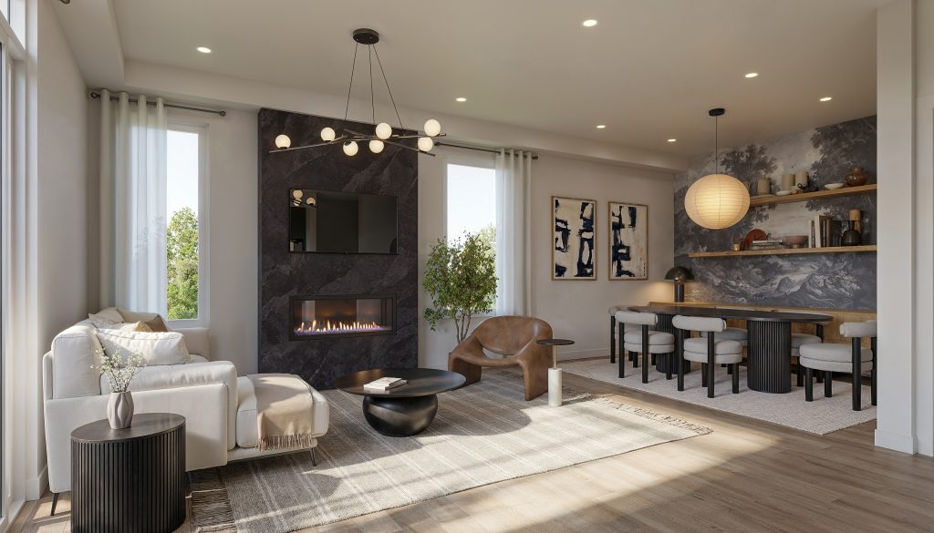 Aura at Lakeview Village: Interior rendering · Caivan